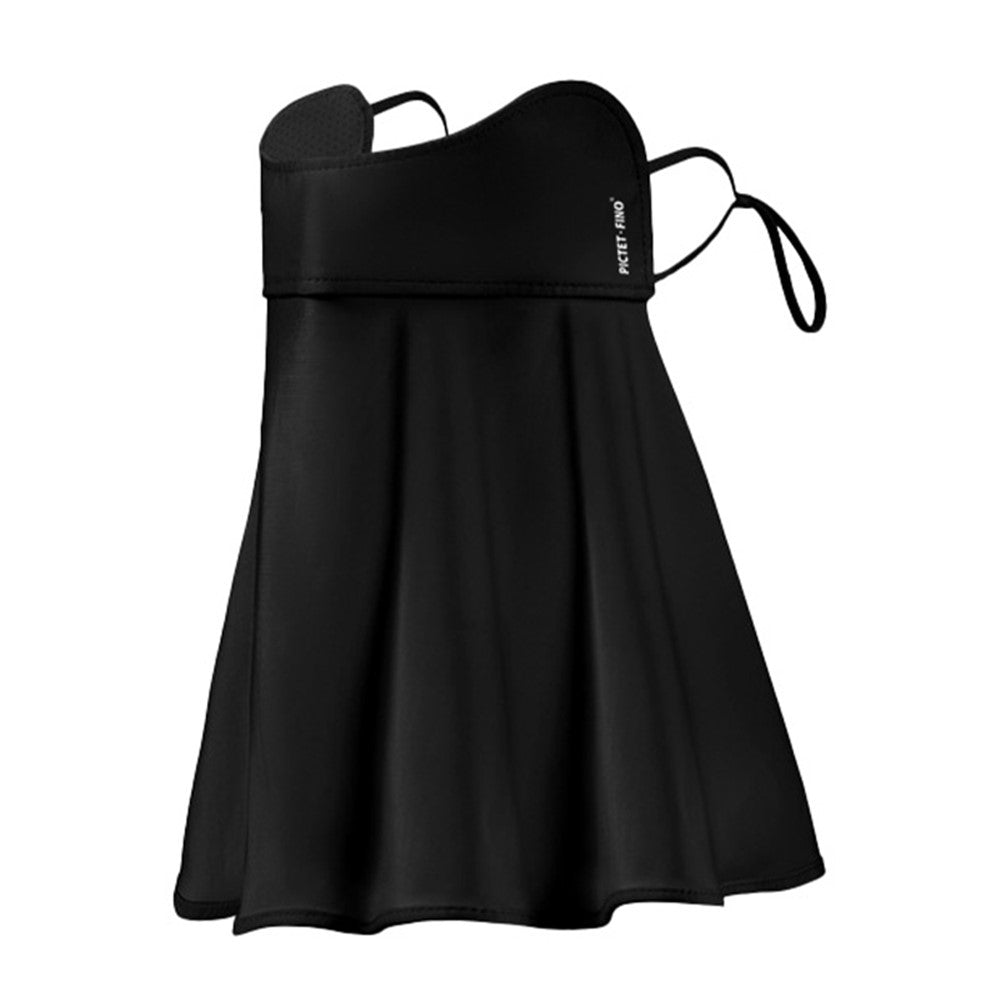 PICTET.FINO RH84 UV Protection Women Ice Silk Face Mask Neck Scarf with Adjustable Ear Loops