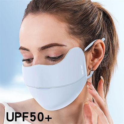 PICTET.FINO RH83 Ice Silk Face Mask UV Protection Breathable Summer Women Face Cover