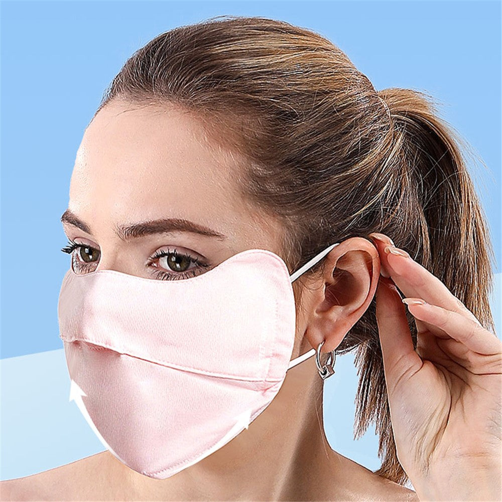 PICTET.FINO RH83 Ice Silk Face Mask UV Protection Breathable Summer Women Face Cover