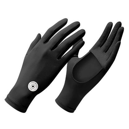 GOLOVEJOY XG72 1 Pair Cycling Cooling Ice Silk Gloves Anti-UV Hand Protector