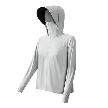 GOLOVEJOY FSY11 Lightweight Sun Protection Jacket Cooling Breathable Coat with Removable Hood Brim
