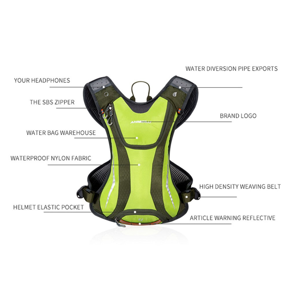 ANMEILU 1026 Outdoor Sports Water Bag Storage Pocket Backpack Waterproof Nylon Marathon Knapsack