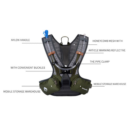 ANMEILU 1026 Outdoor Sports Water Bag Storage Pocket Backpack Waterproof Nylon Marathon Knapsack