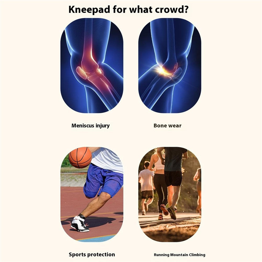 AB120 1PCS Protective Knee Pad Copper Ion Fabric Breathable Leg Sleeve for Badminton Basketball Runing Fitness Injury Care