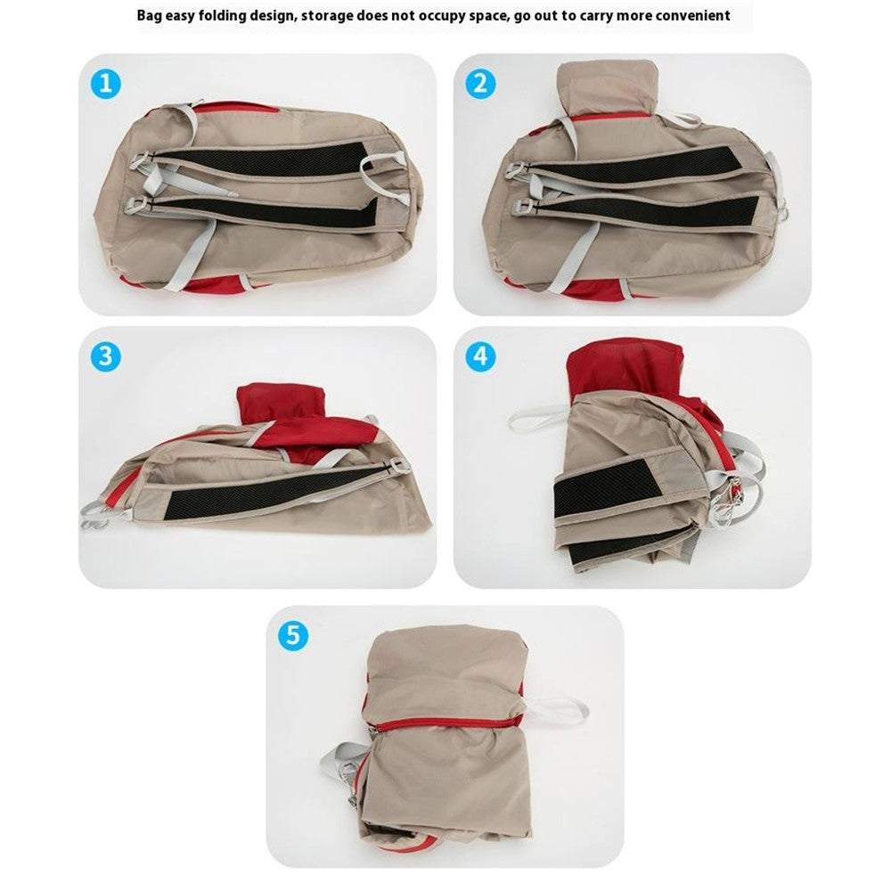 AZELA A1341 Lightweight Foldable Backpack Waterproof Nylon Shoulder Bag for Outdoor Hiking Camping