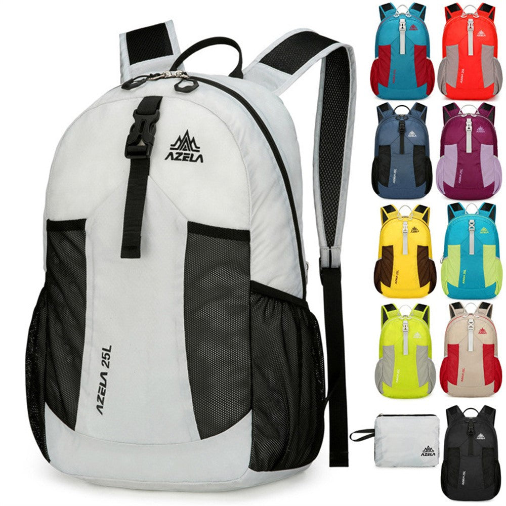 AZELA A1341 Lightweight Foldable Backpack Waterproof Nylon Shoulder Bag for Outdoor Hiking Camping