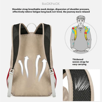 AZELA A1341 Lightweight Foldable Backpack Waterproof Nylon Shoulder Bag for Outdoor Hiking Camping