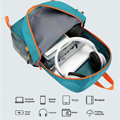 VANAHEIMR 528 Foldable Hiking Backpack Lightweight Polyester Laptop Storage Outdoor Travel Bag