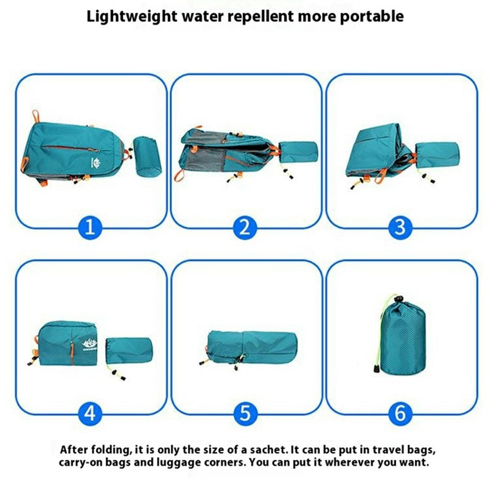 VANAHEIMR 528 Foldable Hiking Backpack Lightweight Polyester Laptop Storage Outdoor Travel Bag