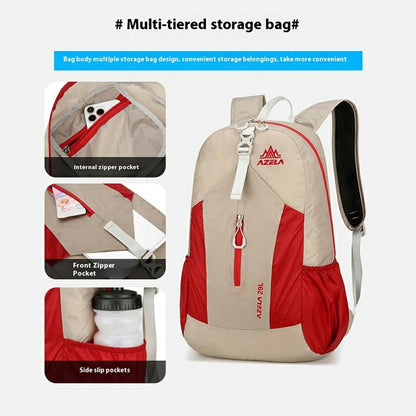 AZELA A1342 Lightweight Nylon Foldable Backpack Outdoor Hiking Climbing Travel Daypack