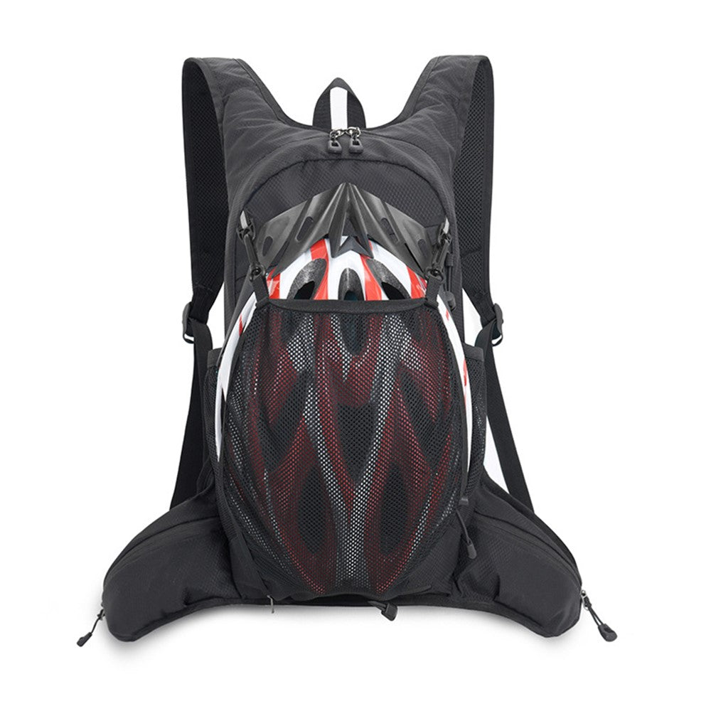 JUNLETU Running Polyester Vest Backpack Hiking Cycling Backpack Water Bottle Carrying Bag Large Capacity Shoulders Bag