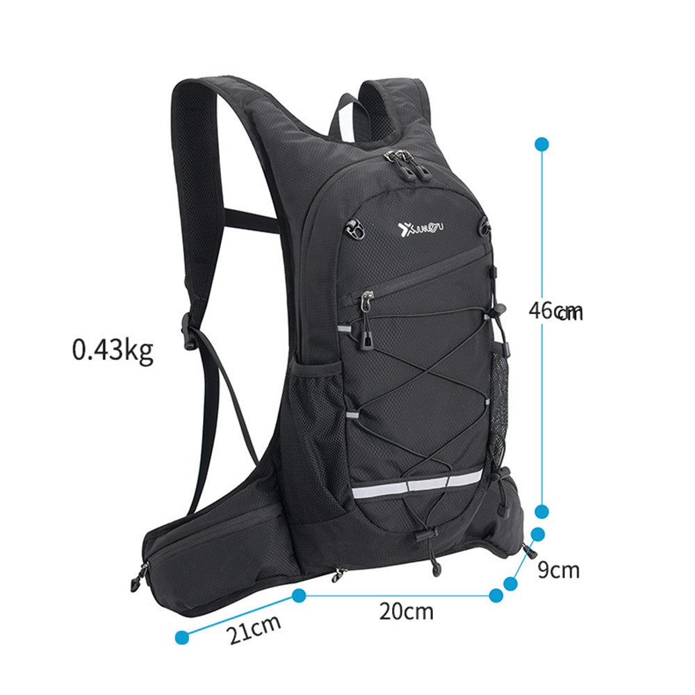 JUNLETU Running Polyester Vest Backpack Hiking Cycling Backpack Water Bottle Carrying Bag Large Capacity Shoulders Bag