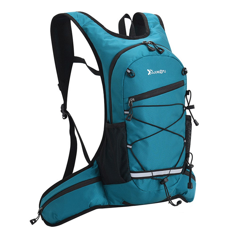 JUNLETU Running Polyester Vest Backpack Hiking Cycling Backpack Water Bottle Carrying Bag Large Capacity Shoulders Bag
