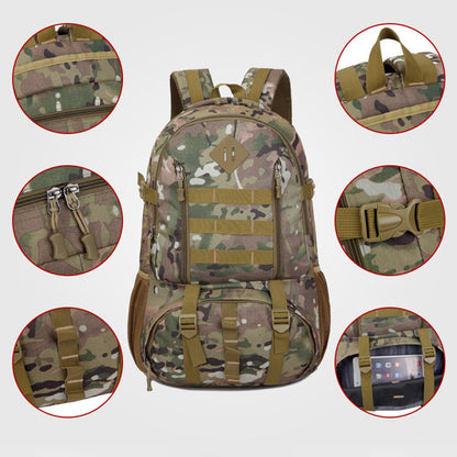 FLAMEHORSE 50L Large Capacity Nylon Backpack Outdoor Hiking Trekking Rucksack