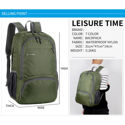 FLAMEHORSE k66 Waterproof Oxford Cloth Backpack Casual Travel Sports Foldable Shoulder Bag