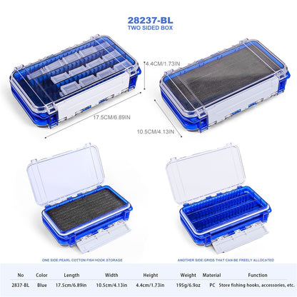 LEO 28237 Fishing Tackle Boxes Waterproof Hooks Storage Organizer Transparent PC Lure Fishing Box