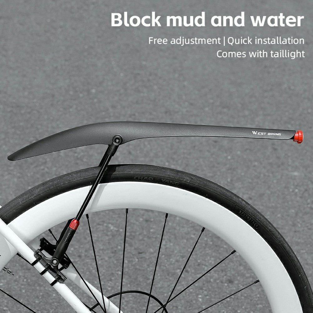 WEST BIKING YP0714030 Road Bike Front Fender PP Quick Release Bicycle Mudguard
