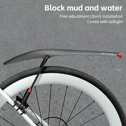 WEST BIKING YP0714030 Road Bike Front Fender PP Quick Release Bicycle Mudguard