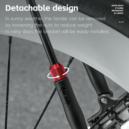 WEST BIKING YP0714030 Road Bike Front Fender PP Quick Release Bicycle Mudguard