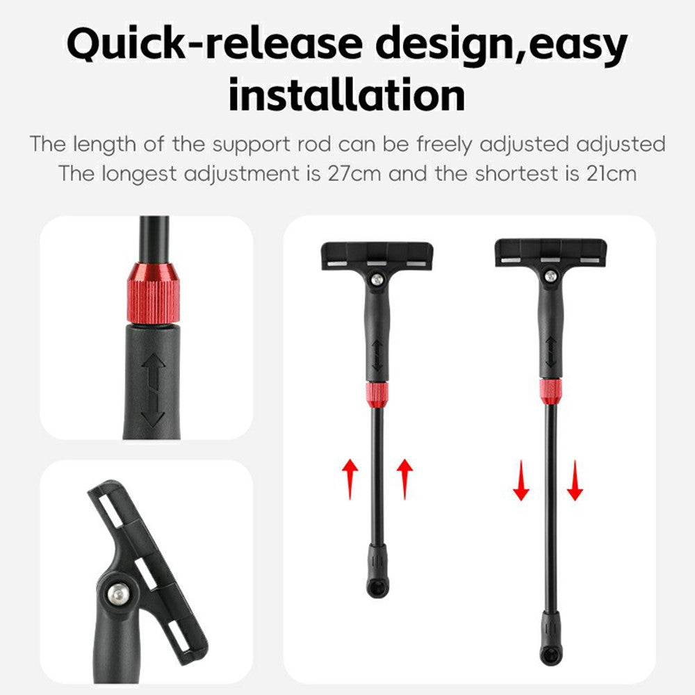 WEST BIKING YP0714030 Road Bike Rear Fender PP Quick Release Bicycle Mudguard with Tail Light