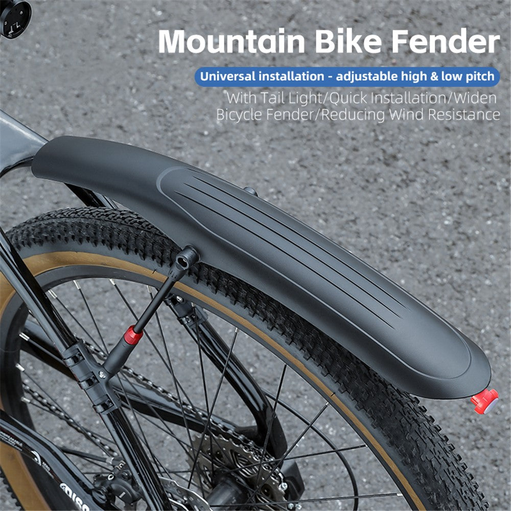 WEST BIKING YP0714029 Bicycle Fender with Taillight for 26-29 inch Mountain Bike Rear Mudguard
