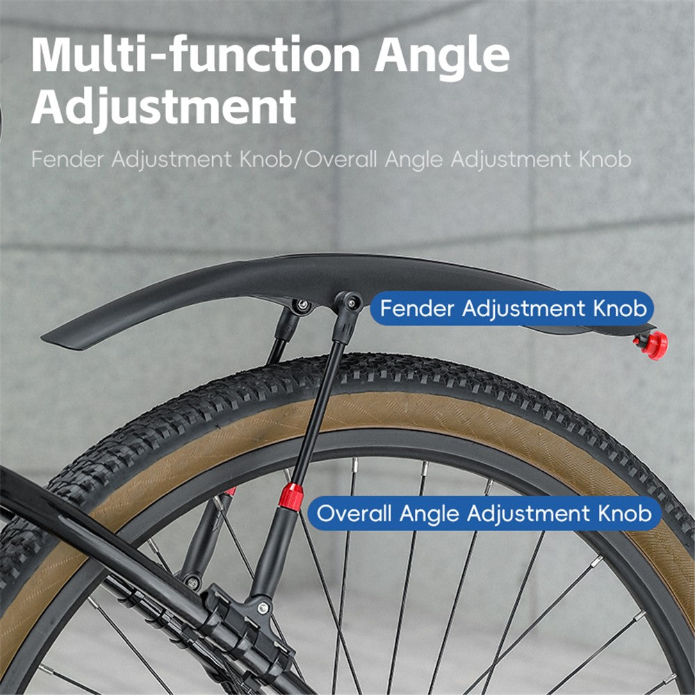 WEST BIKING YP0714029 Bicycle Fender with Taillight for 26-29 inch Mountain Bike Rear Mudguard