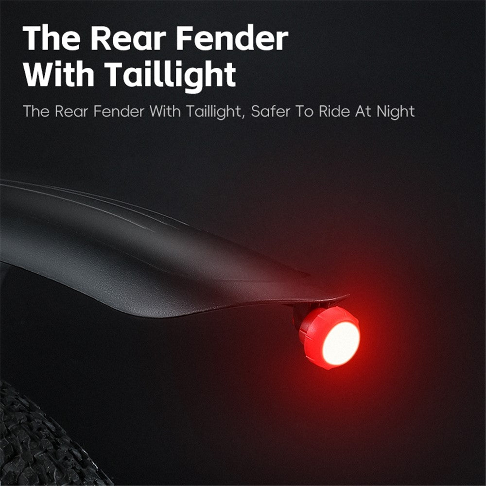 WEST BIKING YP0714029 Bicycle Fender with Taillight for 26-29 inch Mountain Bike Rear Mudguard