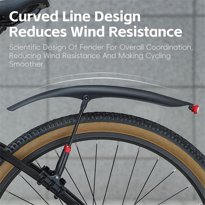 WEST BIKING YP0714029 Bicycle Fender with Taillight for 26-29 inch Mountain Bike Rear Mudguard