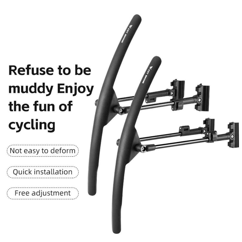 WEST BIKING YP0714032 Road Bike Fender Adjustable PP Mudguard