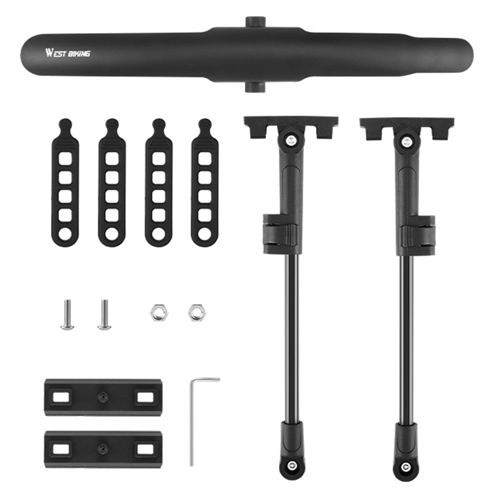 WEST BIKING YP0714032 Road Bike Fender Adjustable PP Mudguard