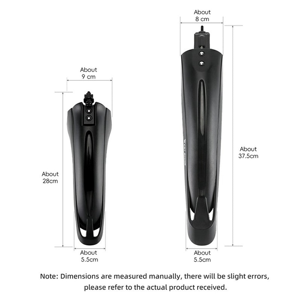 WEST BIKING YP0714034 For 20 22 24 Inch Bicycle Mudguard Mountain Bike Front + Rear Rain Fenders