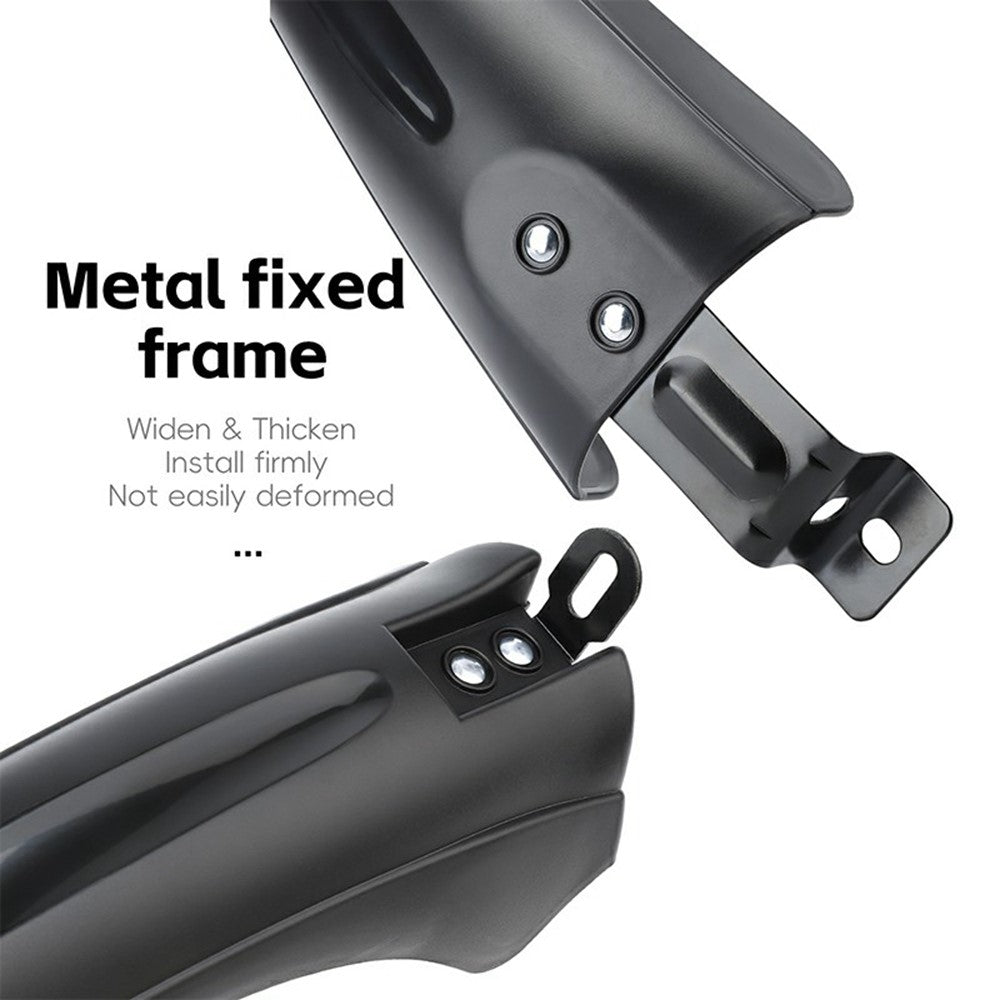 WEST BIKING YP0714034 For 20 22 24 Inch Bicycle Mudguard Mountain Bike Front + Rear Rain Fenders