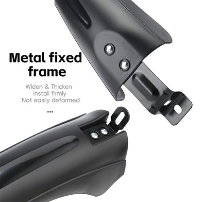 WEST BIKING YP0714034 For 20 22 24 Inch Bicycle Mudguard Mountain Bike Front + Rear Rain Fenders