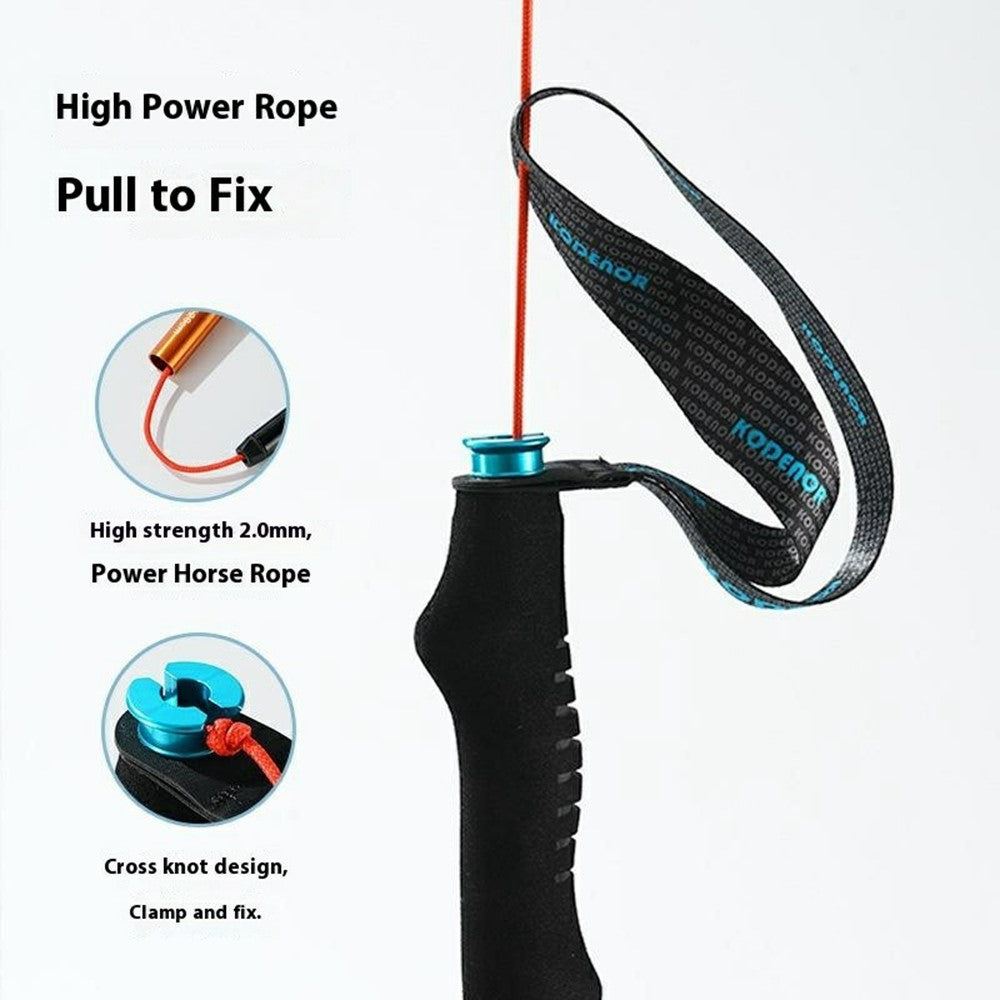KODENOR 1Pc 110cm Quick Lock Trekking Pole for Outdoor Hiking Aluminum Alloy Foldable Walking Stick