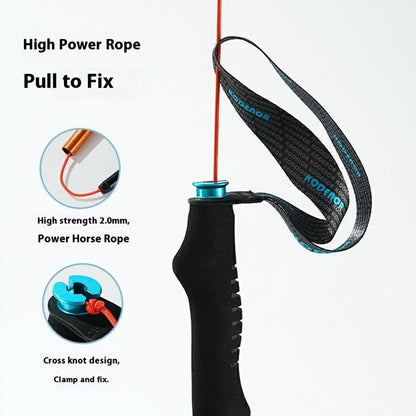 KODENOR 1Pc 110cm Quick Lock Trekking Pole for Outdoor Hiking Aluminum Alloy Foldable Walking Stick