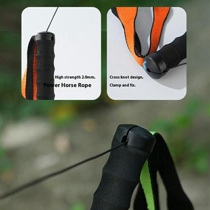 KODENOR 1Pc 110cm Outdoor Professional Trekking Pole Carbon Fiber Foldable Hiking Stick for Mountaineering