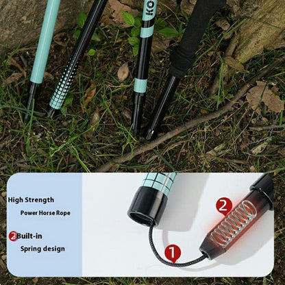 KODENOR 1Pc 110cm Professional Trekking Pole Ultralight Carbon Fiber Quick Lock Foldable Hiking Stick