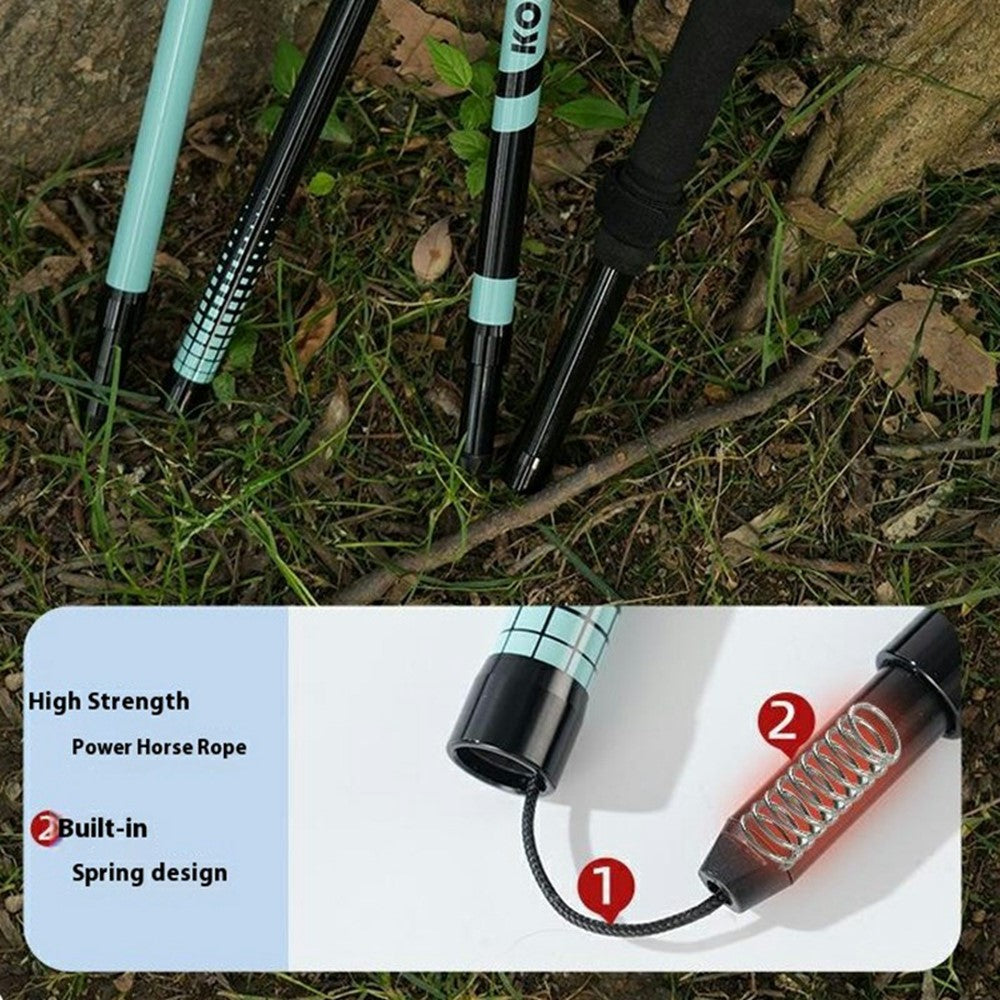 KODENOR 1Pc 120cm Professional Trekking Pole Ultralight Carbon Fiber Quick Lock Foldable Hiking Stick