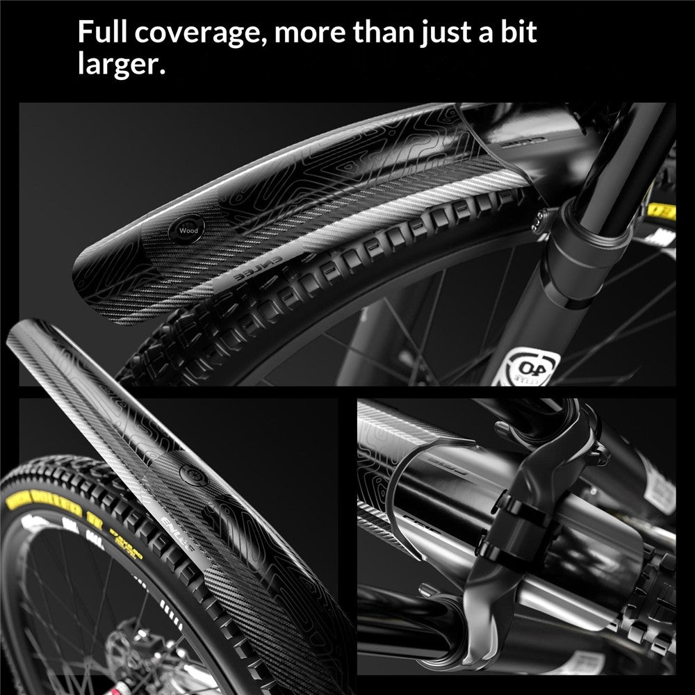 ENLEE For Mountain Downhill Bicycle Extended Wide Fender Lightweight Bike Mudguard with Wide Coverage