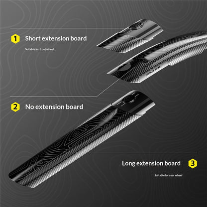 ENLEE For Mountain Downhill Bicycle Extended Wide Fender Lightweight Bike Mudguard with Wide Coverage