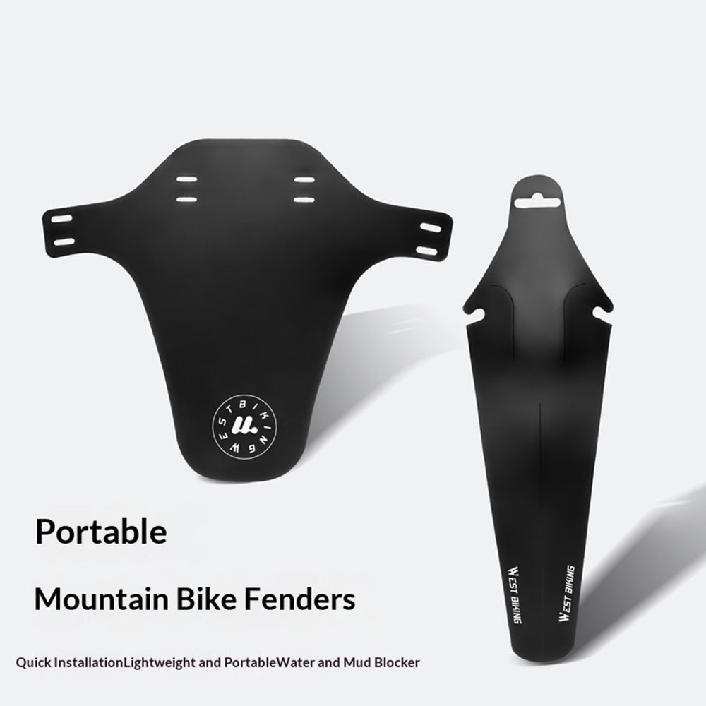WEST BIKING YP0714043 MTB Mountain Bike Front and Rear Mudguard Set Lightweight Bicycle Fender Splash Guard