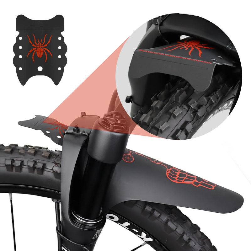 MUQZI Bike Mudguard with Cable Ties Fixed Gear Folding Bicycle Fender Set, 1 Large + 2 Small