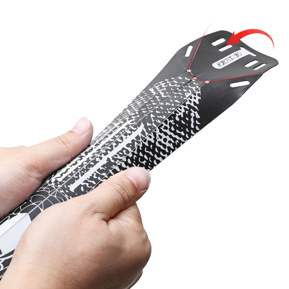 ENLEE E-641316 1 Set Fixed Gear Bicycle Extended Fender Quick-release Bike Front Rear Mudguards