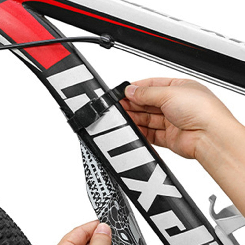 ENLEE E-641316 1 Set Fixed Gear Bicycle Extended Fender Quick-release Bike Front Rear Mudguards