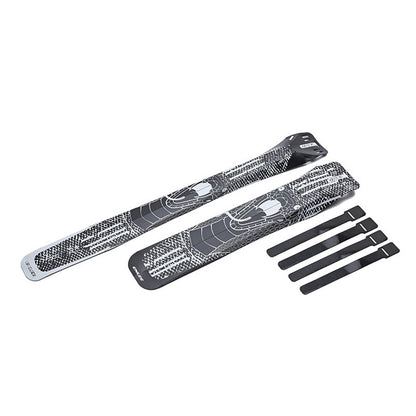 ENLEE E-641316 1 Set Fixed Gear Bicycle Extended Fender Quick-release Bike Front Rear Mudguards