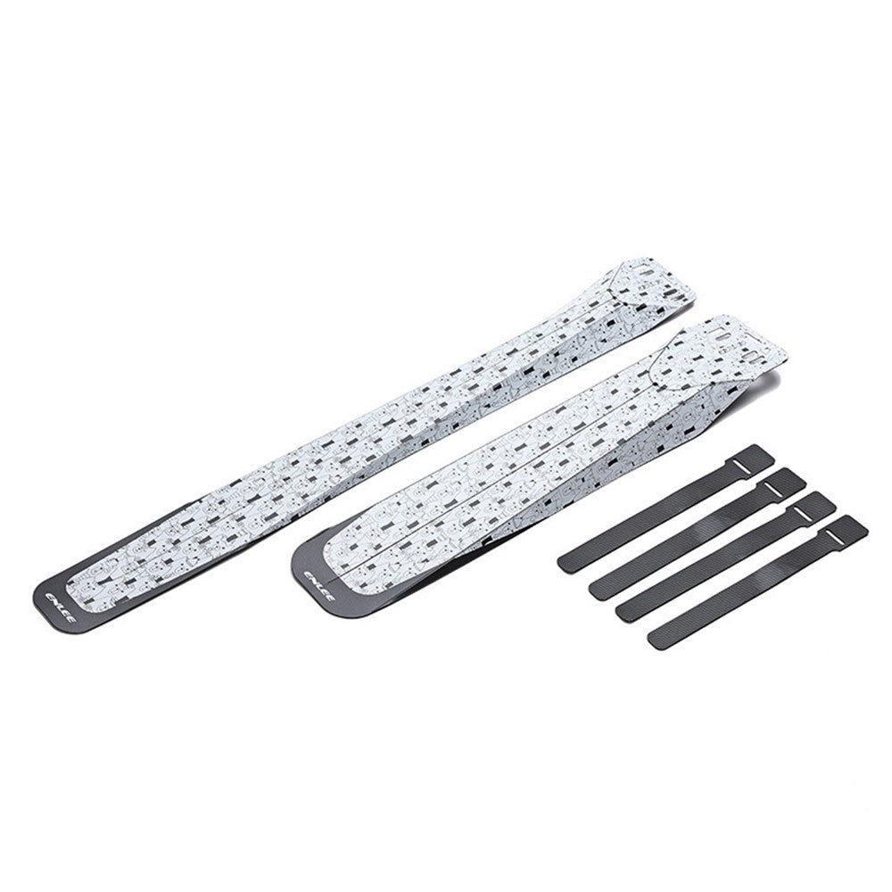 ENLEE E-641316 1 Set Fixed Gear Bicycle Extended Fender Quick-release Bike Front Rear Mudguards