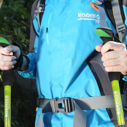 KODENOR Outdoor Trekking Pole Camping 5-Section Aluminum Alloy Walking Stick for 170-190CM Height People