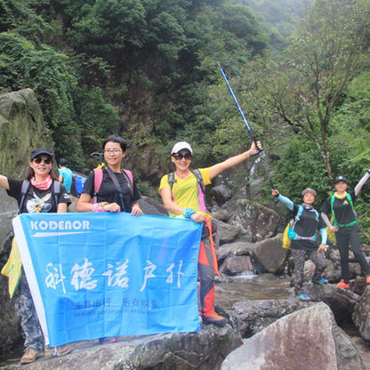 KODENOR 5-Section Aluminum Alloy Trekking Pole Camping Hiking Walking Stick for 145-170CM Height People