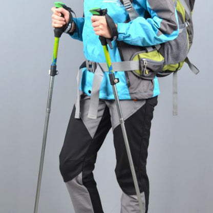 KODENOR 5-Section Aluminum Alloy Trekking Pole Camping Hiking Walking Stick for 145-170CM Height People