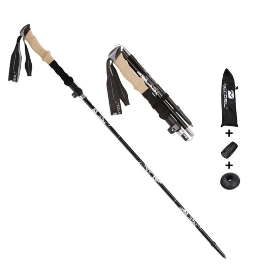 NECASIL N88 Anti-Slip Trekking Pole 33-125 CM Aluminum Alloy Folding Hiking Walking Stick